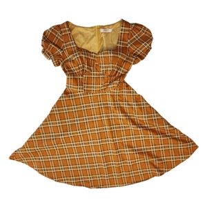 Goobgs Golden Plaid  Dress Size 1x